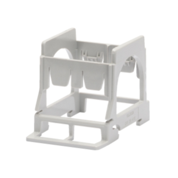 SUPPORT FOR MOUNTING SYSTEM RANGE COMPONENTS ON DIN RAIL - 2 GANG - 3 MODULES DIN image 1