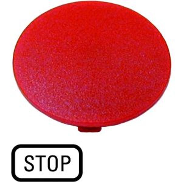Button plate, mushroom red, STOP image 4