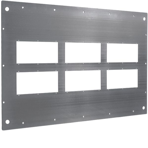 Cover plate slotted IP41 600x600 (WxD) galvanised image 1