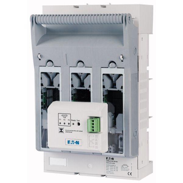 NH fuse-switch 3p flange connection M10 max. 150 mm², busbar 60 mm, electronic fuse monitoring, NH1 image 1