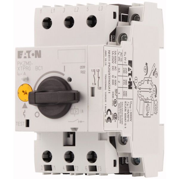 Motor-protective circuit-breaker, 3p+1N/O+1N/C, Ir=1.6-2.5A, screw con image 3