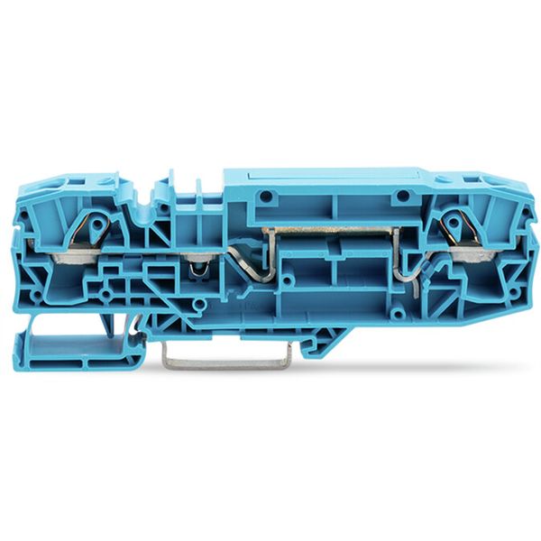 2-conductor through terminal block 6 mm² with test option blue image 2