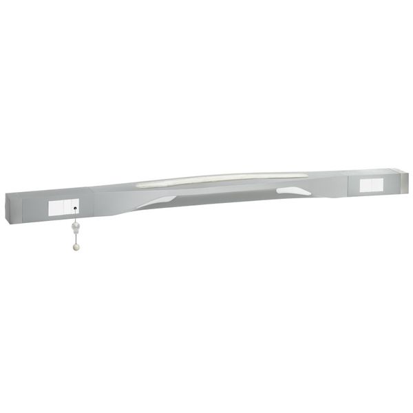 LED bedhead strip reading lighting - pull cord switch - 1.40 m - antimicrobial image 1