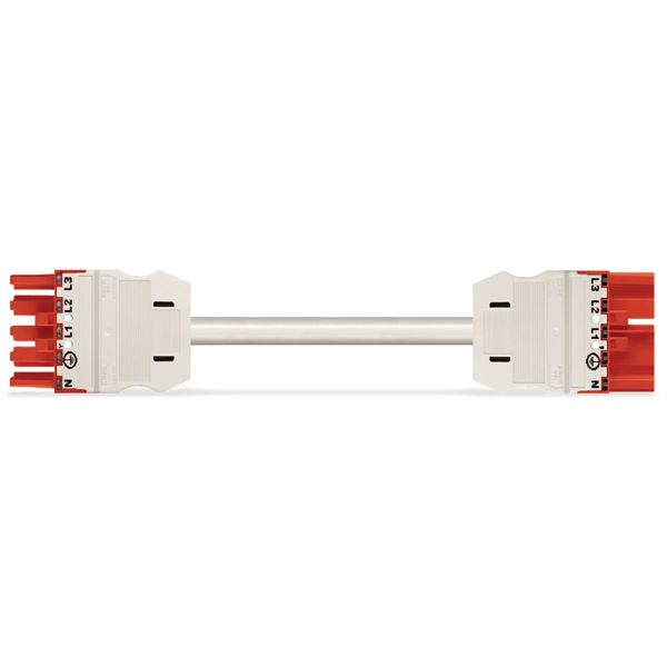 pre-assembled connecting cable;Eca;Socket/open-ended;red image 1