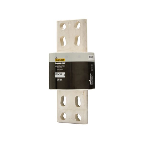 Eaton Bussmann series KLU fuse, 600V, 2500A, 200 kAIC at 600 Vac, Non Indicating, Current-limiting, Time Delay, Bolted blade end X bolted blade end, Class L, Bolt image 13