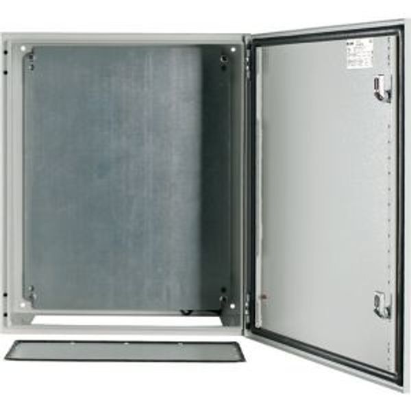 Wall enclosure with mounting plate, HxWxD=600x500x250mm image 4