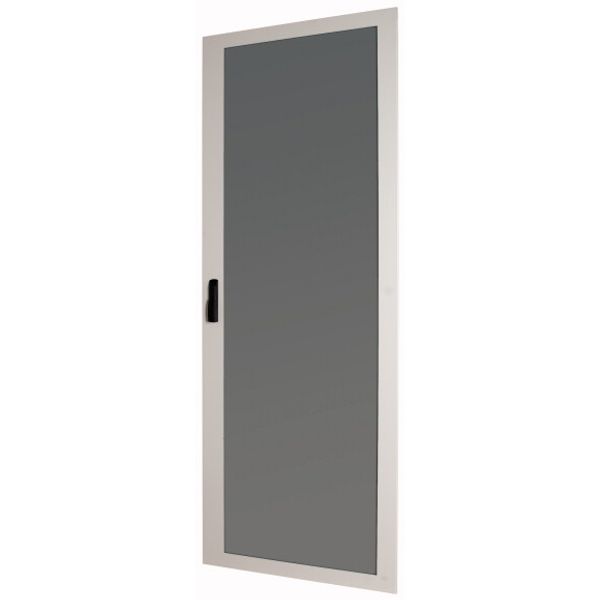Transparent door (steel sheet) with clip-down handle IP55 HxW=1530x570mm image 1