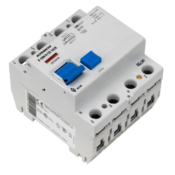 Residual current circuit breaker 25A, 4-p, 30mA,type A,6kA image 7