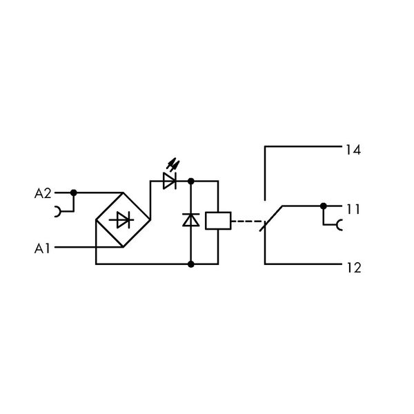 Relay module Nominal input voltage: 230 V AC/DC 1 changeover contact g image 6