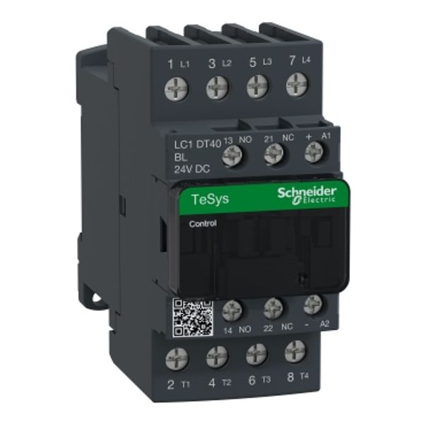 TeSys Deca contactor - 4P(4 NO) - AC-1 - = 440 V 40 A - 24 V DC low cons coil image 5
