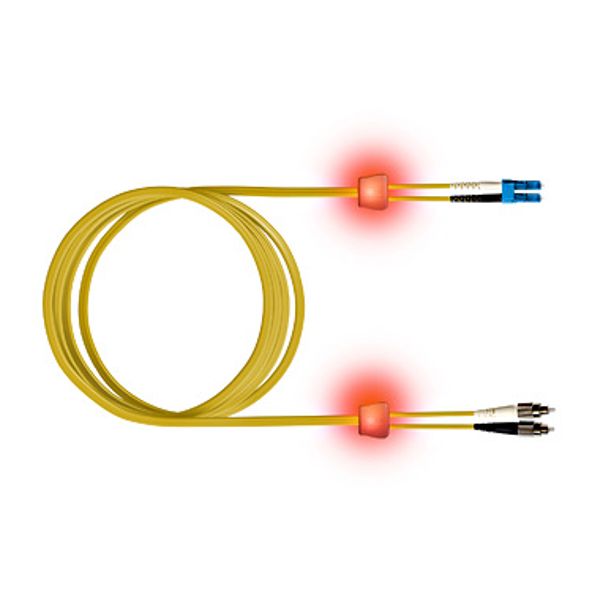 FO LED Patch Cord, Duplex, LCD/FC, E09/125, OS2, 7.5m image 1