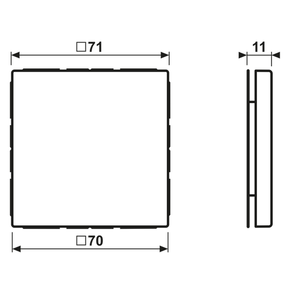 Blank centre plate LS994BSW image 2