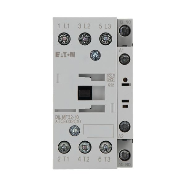 Contactor, 4 pole, AC operation, AC-1: 32 A, 1 N/O, 110 V 50 Hz, 120 V 60 Hz, Screw terminals image 5