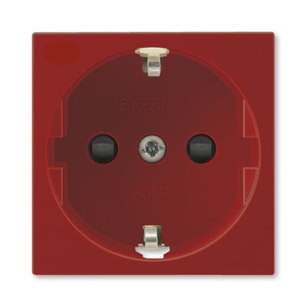 5525N-C03357 R1 Socket outlet 45×45 with earthing contacts, shuttered image 1