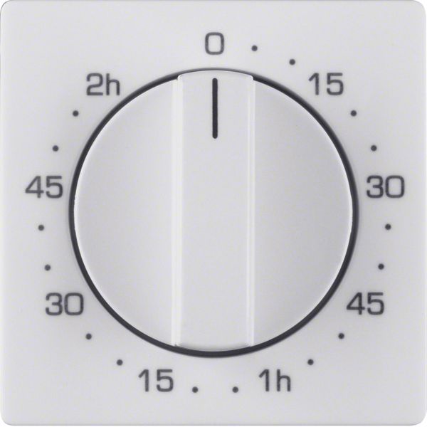 Centre plate for mechanical timer, Q.1/Q.3, p. white velvety image 1