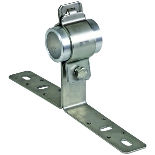 Mounting bracket StSt with cleat for tubes D 50mm for DEHNiso-Combi image 1