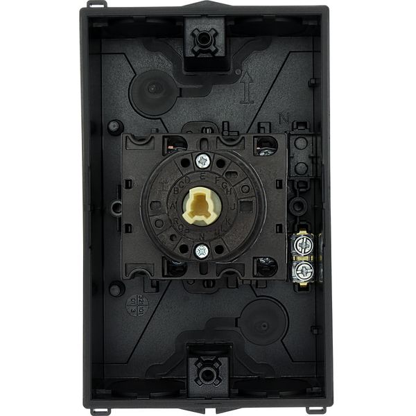 Reversing star-delta switches, T3, 32 A, surface mounting, 5 contact unit(s), Contacts: 10, 60 °, maintained, With 0 (Off) position, D-Y-0-Y-D, Design image 54