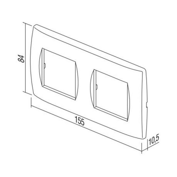 COVER PLATE SOFT 2x2M WE 4328795 image 1