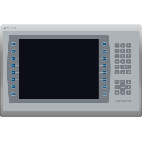 Operator Interface, 10.4" Color, Touch Screen, Key Pad, 24VDC image 1