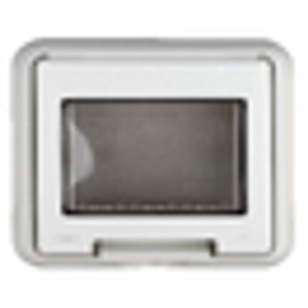 Outdoor surface mount box IP55, transparent lid, white image 14