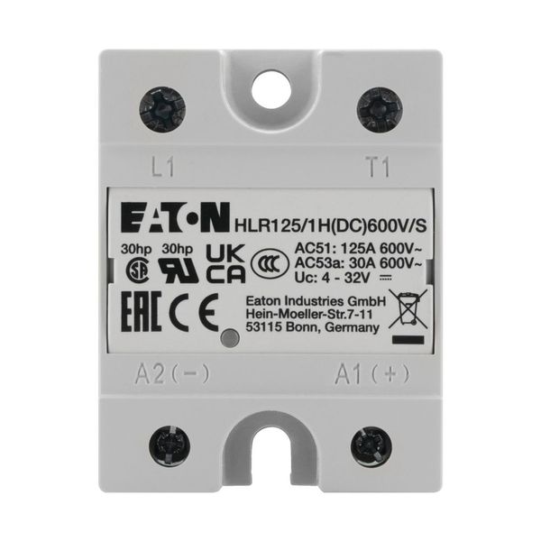 Solid-state relay, Hockey Puck, 1-phase, 125 A, 42 - 660 V, DC, high fuse protection image 2