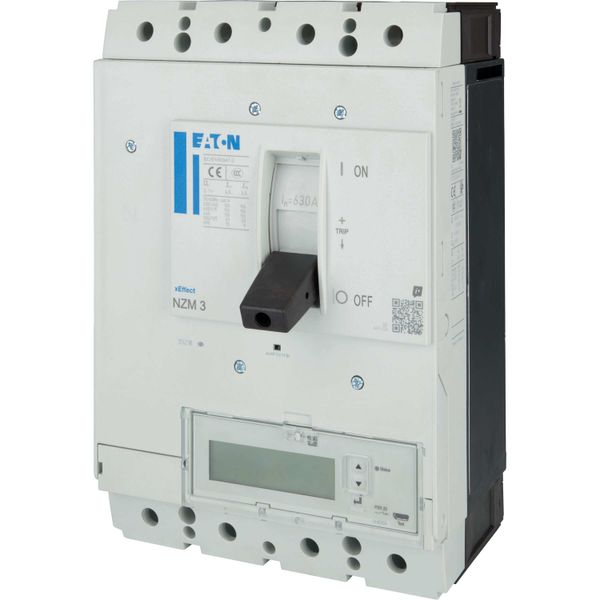 NZM3 PXR25 circuit breaker - integrated energy measurement class 1, 630A, 4p, variable, Screw terminal image 10