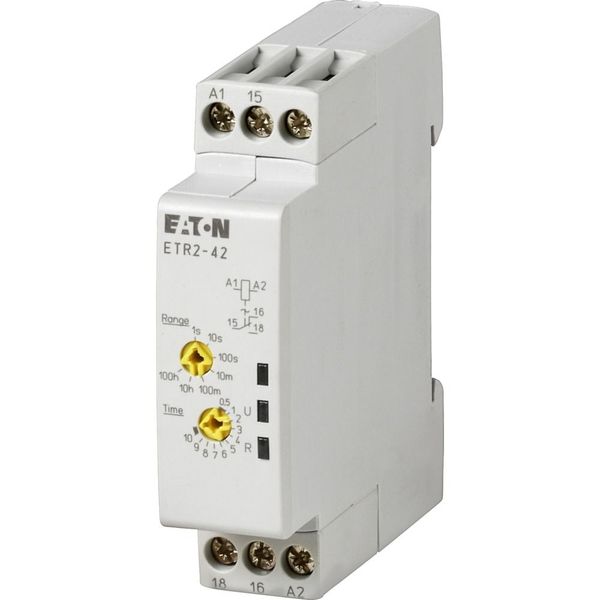 Timing relay, 0.05s-100h, 24-240VAC 50/60Hz, 24-48VDC, 1W, flashing image 3