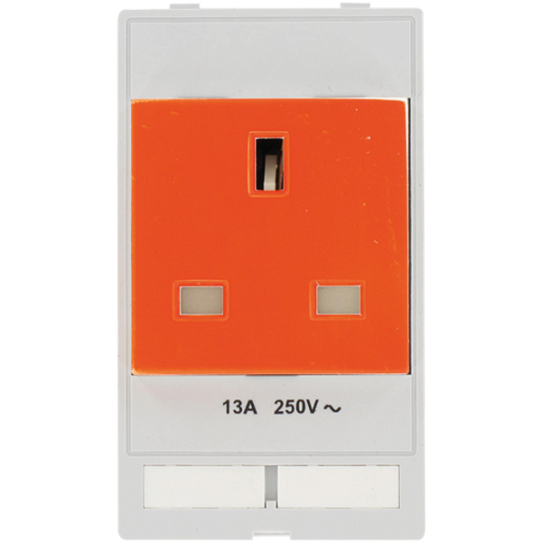 MODLINK MSDD SOCKET INSERT GREAT BRITAIN 250VAC/13A orange image 1
