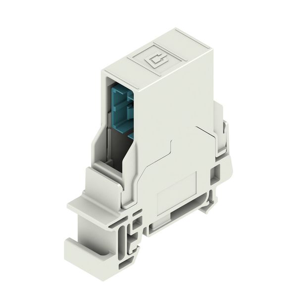 Feed-through plug-in connector optical fibre, IP20, Connection 1: SCRJ image 1