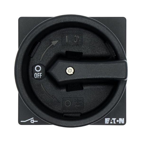 Main switch, P1, 25 A, flush mounting, 3 pole, STOP function, With black rotary handle and locking ring, Lockable in the 0 (Off) position image 29