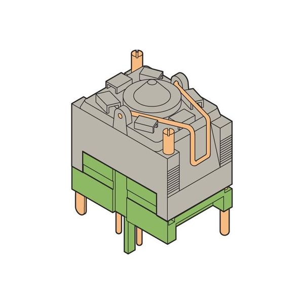 FIC-2/4-I, PLUG, 2X4 POLES, RACK MOUNT, R VERSION, 2 CODING PINS, 8 LOCKING PINS image 1