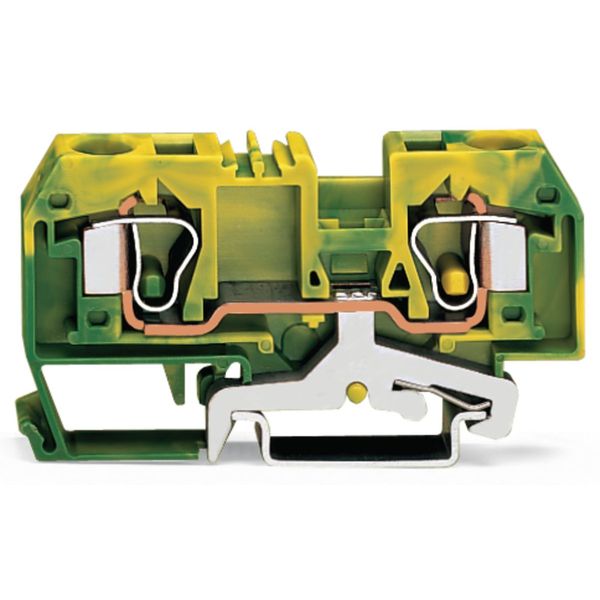 2-conductor ground terminal block 10 mm² center marking green-yellow image 2
