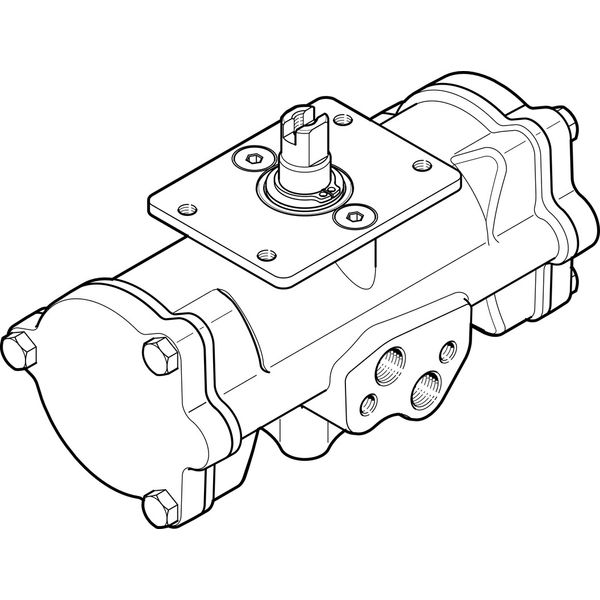 DAPS-0030-090-R-F03-CR Quarter turn actuator image 1