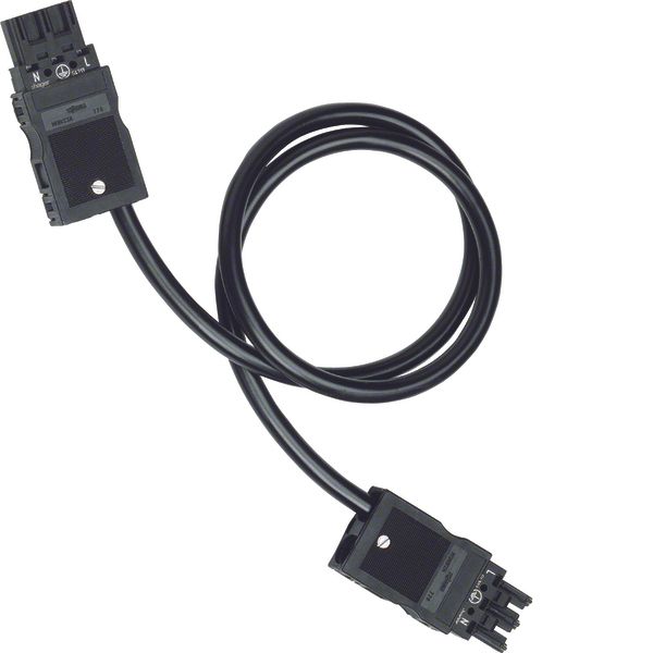 Connection cable Winsta, 3x2.5², 0.6m, PVC, Eca, black image 1