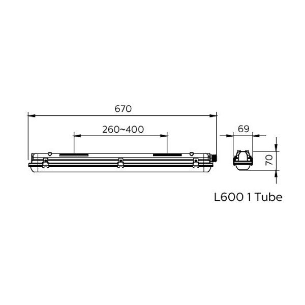 Ledinaire Waterproof Tube Housing image 2