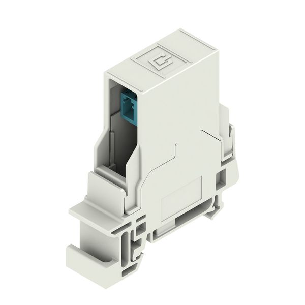 Feed-through plug-in connector optical fibre, IP20, Connection 1: LC D image 1