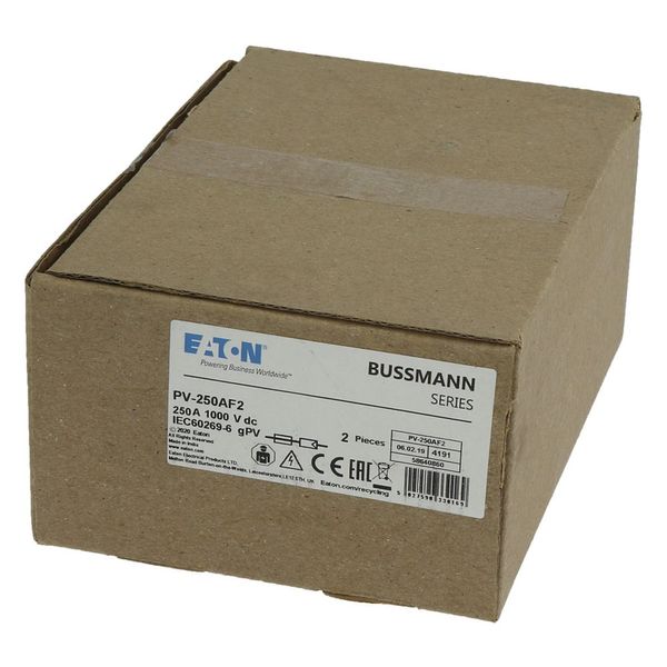 Fuse-link, high speed, 250 A, DC 1000 V, size 2, 61 x 77 x 91 mm, gPV, IEC, UL, single indicator image 16