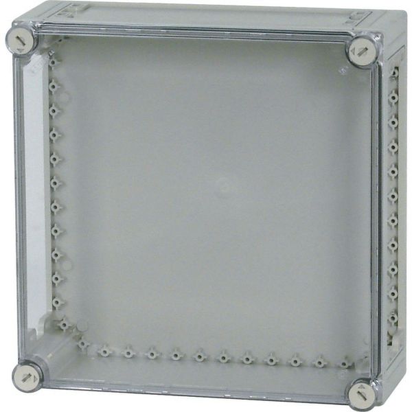 Insulated enclosure, top+bottom open, HxWxD=375x375x150mm image 2
