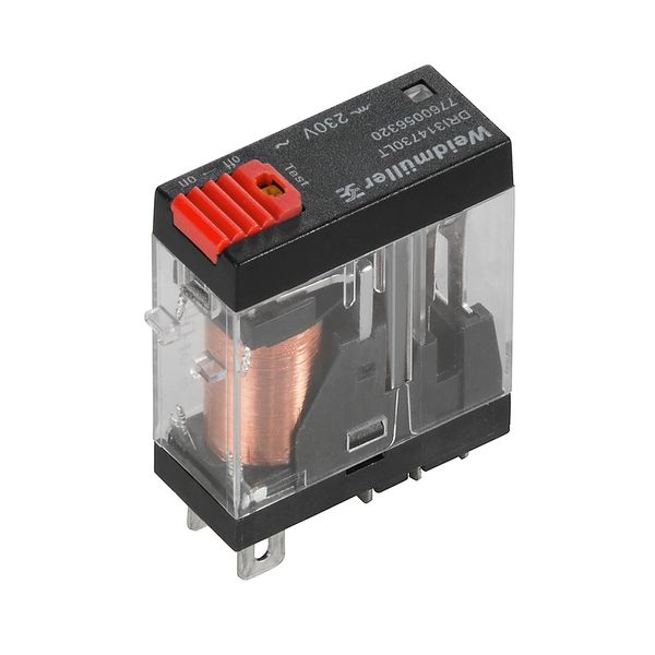 Miniature industrial relay, 24 V AC, red LED, 1 CO contact (AgSnO) , 2 image 1
