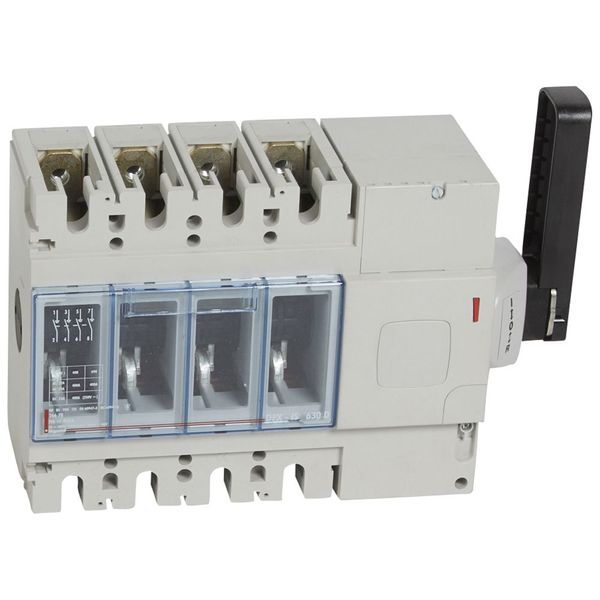 Isolating switch - DPX-IS 630 with release - 4P - 400 A - right-hand side handle image 1