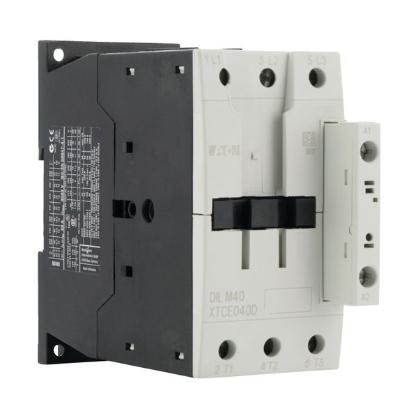 Contactor, 3 pole, 380 V 400 V 18.5 kW, RDC 24: 24 - 27 V DC, DC operation, Screw terminals image 11