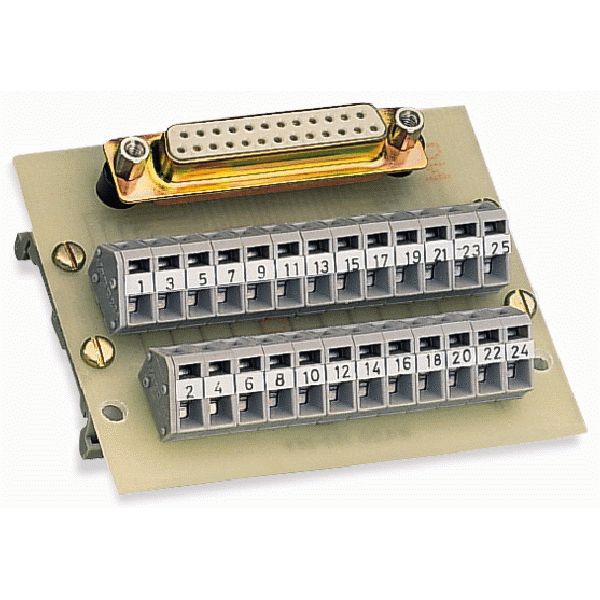 Interface module with solder pin Female connector image 1