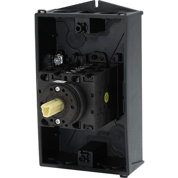Reversing star-delta switches, T3, 32 A, surface mounting, 5 contact unit(s), Contacts: 10, 60 °, maintained, With 0 (Off) position, D-Y-0-Y-D, Design image 9