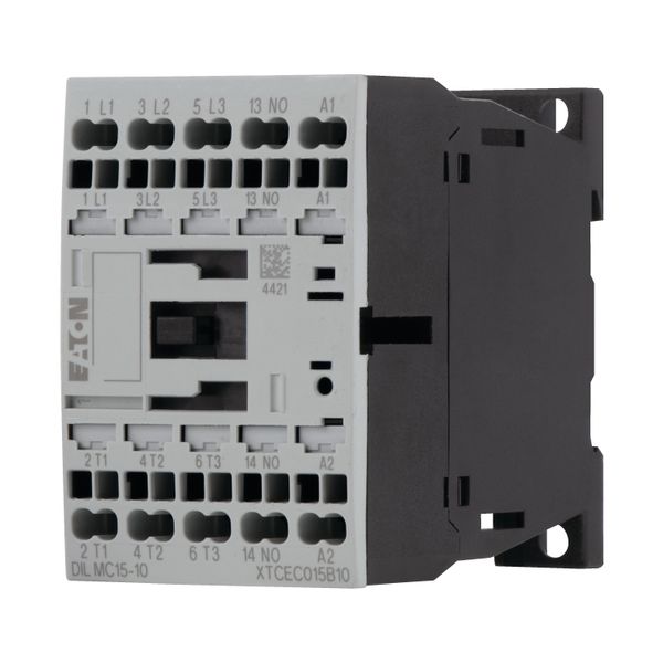 Contactor, 3 pole, 380 V 400 V 7.5 kW, 1 N/O, 24 V DC, DC operation, Spring-loaded terminals image 5