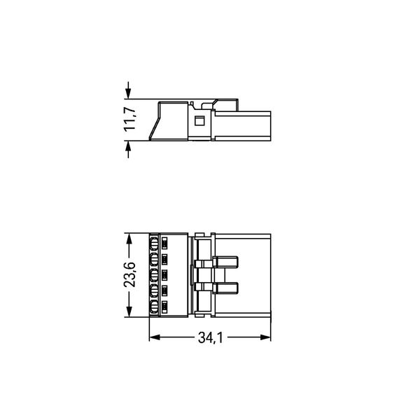 Plug 5-pole Cod. A white image 3