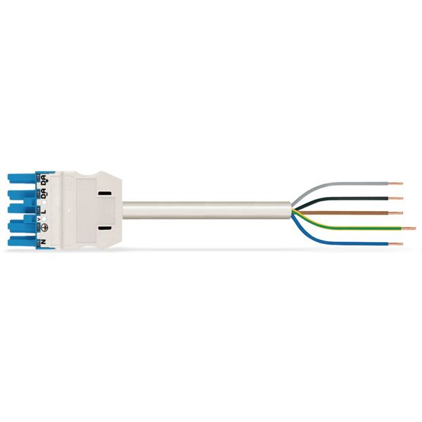 pre-assembled connecting cable Cca Socket/open-ended blue image 2