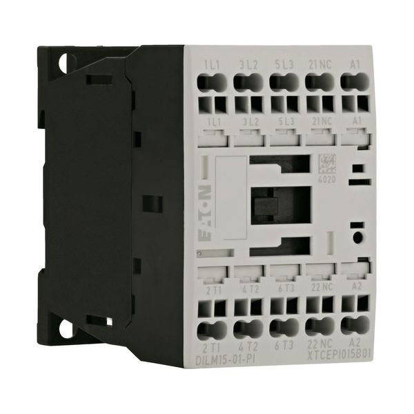 Contactor, 3 pole, 380 V 400 V 7.5 kW, 1 NC, 220 V 50/60 Hz, AC operation, Push in terminals image 8
