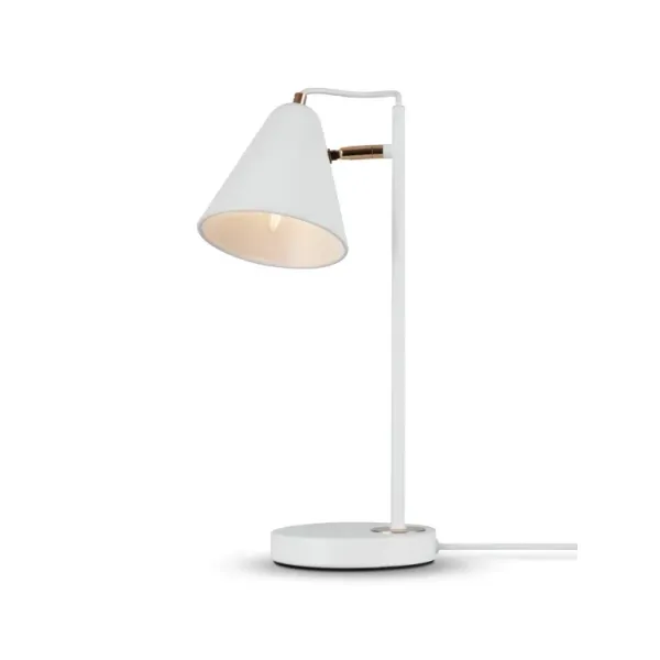 Modern Falke Table lamp White with gold image 1