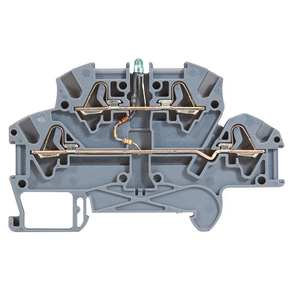 Terminal block Viking 3 - spring - function block - 2 connect - with LED image 1