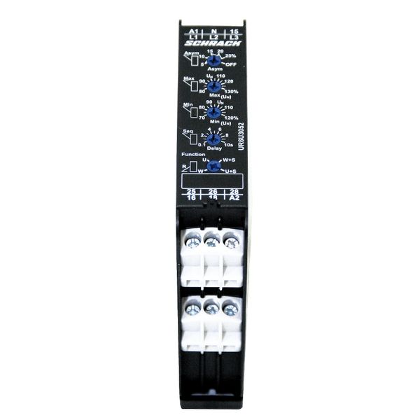 Voltage monitoring relay 3-phase, AC/DC, 2 CO image 1